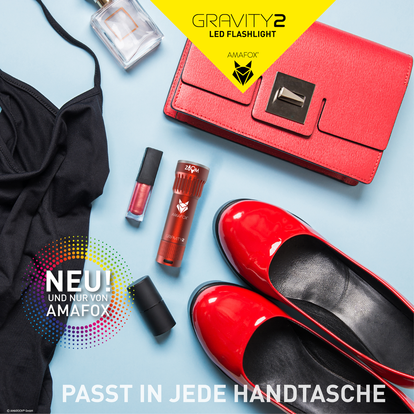 AMAFOX G2 / Taschenlampe mit AA Batterie / 150 Lumen